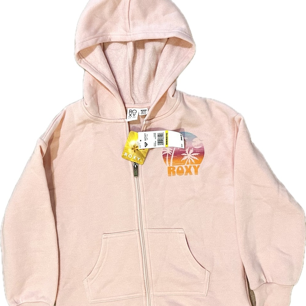 Roxy Pink Hoodie with Logo
